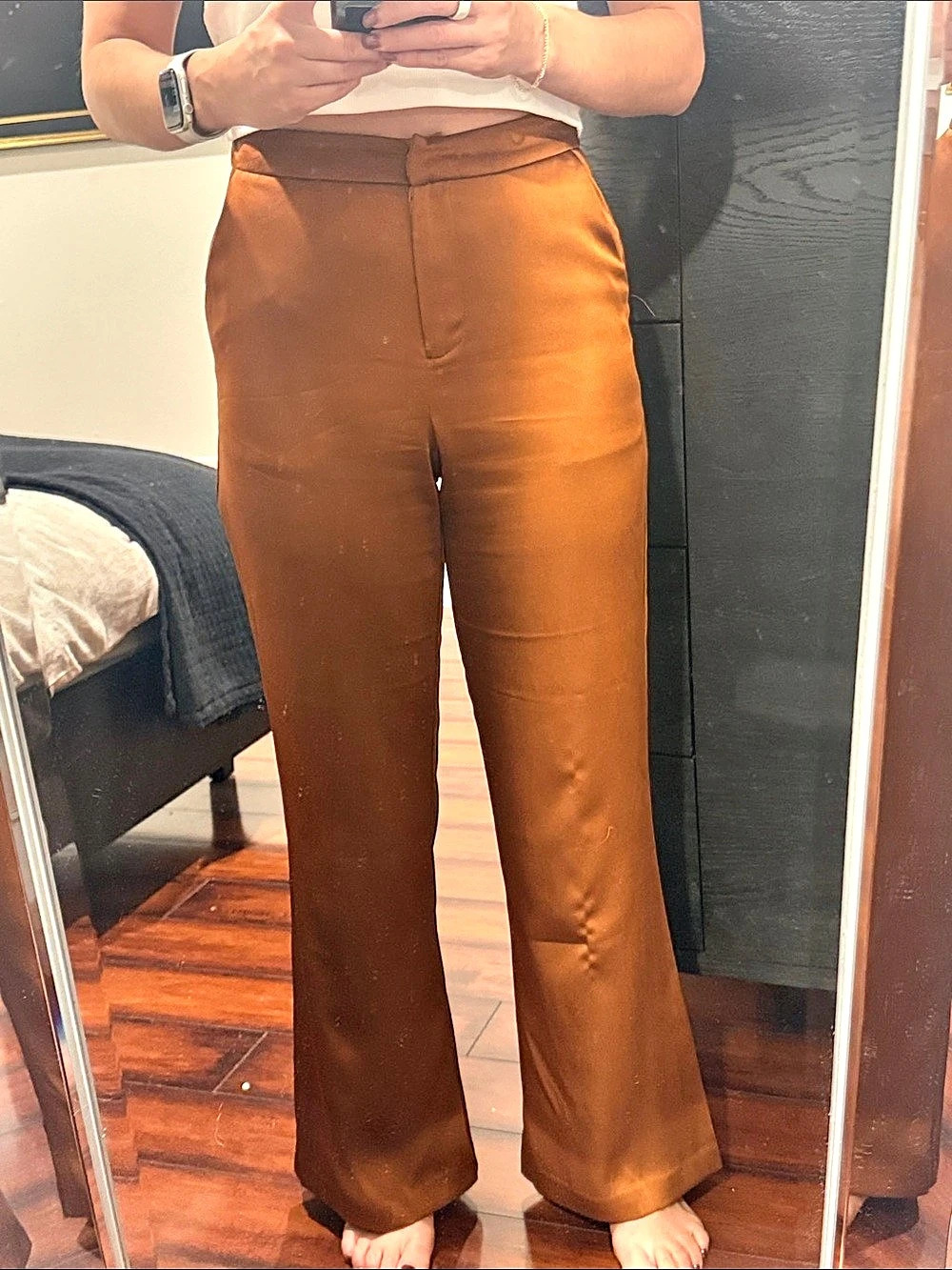 Brown Flare Pants Size Small